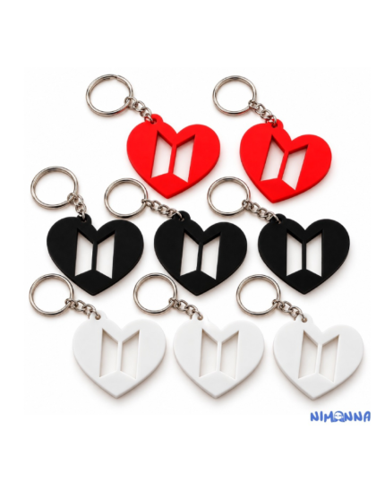Llaveros Corazón BTS